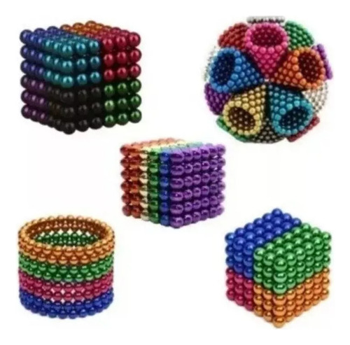 Juego De Perlas Magnéticas Multicolores De 3 Mm, 1000 Piezas