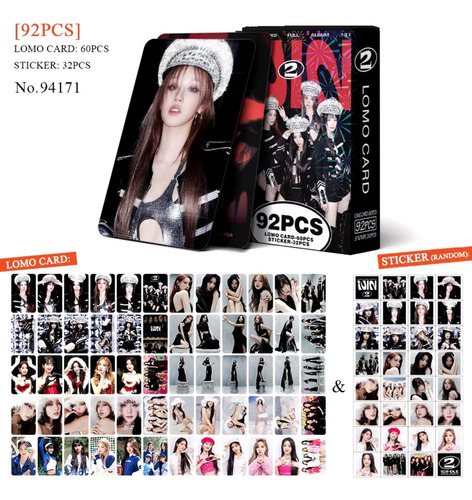 92 Piezas (60 Photocards + 32 Stickers) De Gi-dle / (g)i-dle