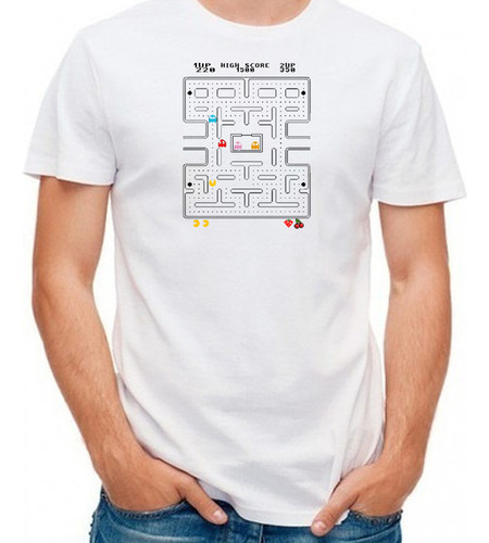 Camiseta T-shirt Pac Juegos Arcade Retro Man R1