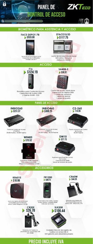 Reloj Biometrico Para Control Asistencia Y Acceso K50 Zkteco