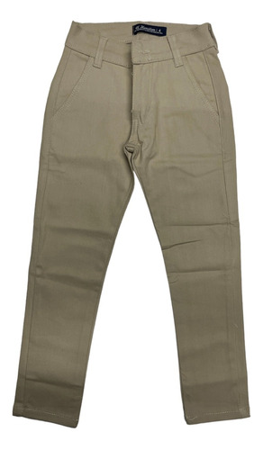 Pantalon De Niño Gabardina Corte Chino