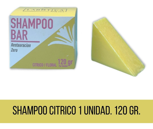 Imagen 1 de 8 de Shampoo Solido Citrico Sin Sulfatos Ni Siliconas La Botica Eco