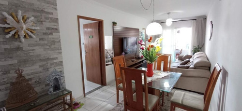 Apartamento Planejado Próximo Da Praia Com 2 Dormitórios E 2 Vagas À Venda, 86 M² Por R$ 350.000 - Vila Guilhermina - Praia Grande/sp - Ap3545