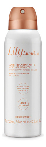 Boticário Lily Lumiere Desodorante Aerossol 125ml