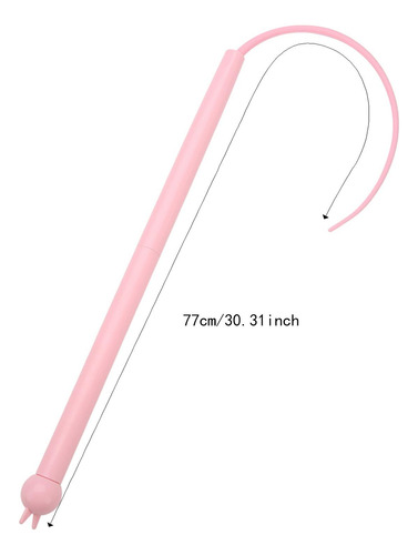 Cat Teaser Stick Toy Cat Toy Funny Portable Handheld Rosa