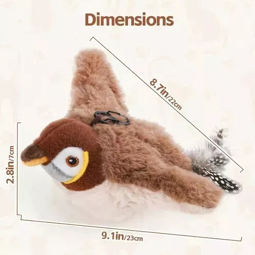 Juguetes Para Gatos, Pájaro Volador Interactivo Electrónico