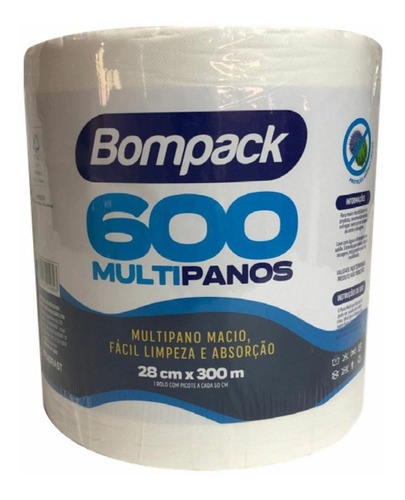 Pano para limpeza Bompack Multiuso pano branco