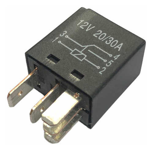 Micro Power Relay 5-pin 12v 20a / 30a Relevador 5 Terminales