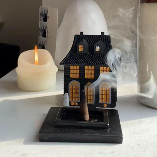 Quemador De Incienso Para Casa De Brujas De Halloween Soport