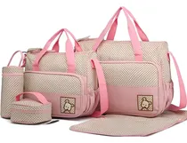 Comprar Set 5 Bolsas Panaleras Cambiador Bebe Botella Viaje Multiuso
