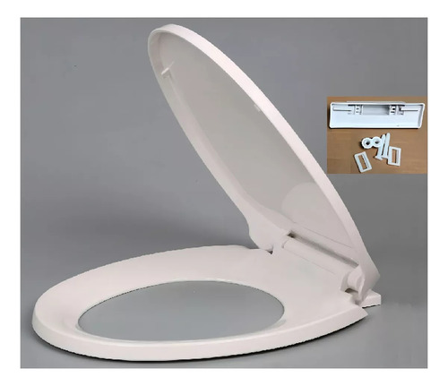 Asiento Y Tapa De Cierre Lento De Wc Blanca