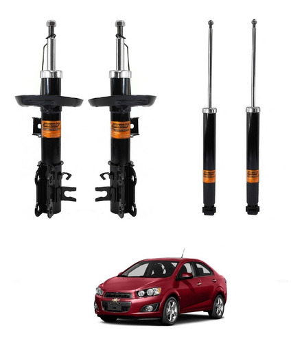 Amortiguadores Chevrolet Sonic Año 2014 Kit De 4 Nuevos