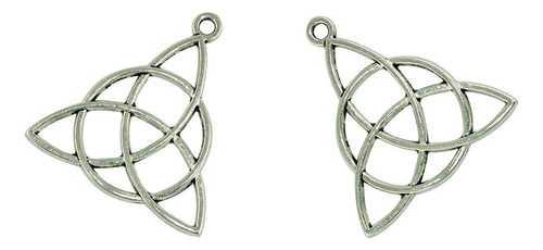 2 Joyería Céltica Del Nudo Del Triángulo De Plata De 30