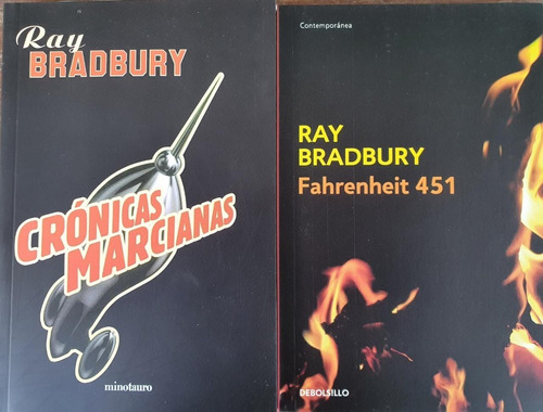 2 X Crónicas + Fahrenheit 451 Bradbury Minotauro Debolsillo