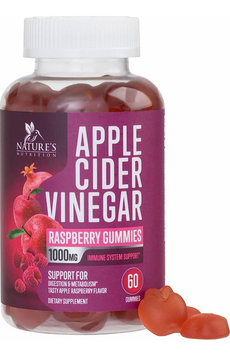 Nature's Nutrition | Apple Cider Vinegar Raspberry | 1000mg