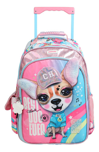 Mochila Carro 18 Pulgadas Chimola Personaje Chihuahua Dog