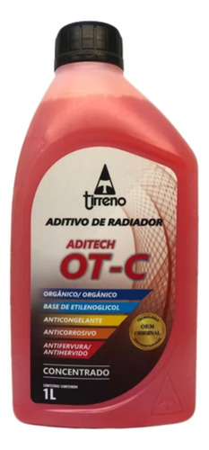 Aditivo Radiador Tirreno Orgânico Concentrado 1 Lt Laranja