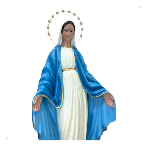 Nossa Senhora Das Graças Resina Com Auréola Folheada 50cm