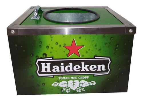 Caixa Térmica Para Barril Chopp Heineken 5 Litros
