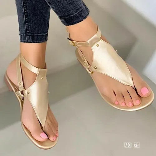 Sandalias Bajitas Doradas Colombianas MercadoLibre
