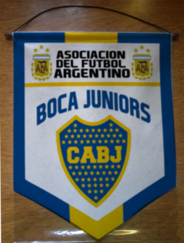 Banderin Paño Legitimo 40cm Boca Juniors