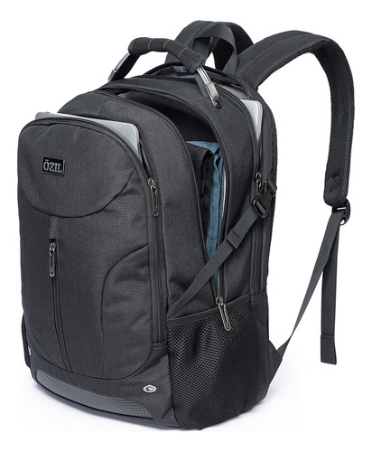 Mochila Masculina Executiva Reforçada Cor Preto Desenho Do Tecido Lisa