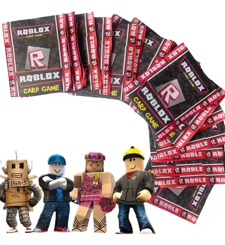 Kit Lembrancinha Jogo Roblox Com 50 Envelopes = 200 Cards