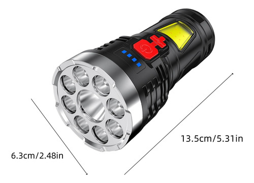 Linterna Portátil M Led Multifunción Para Exteriores Cob Sid