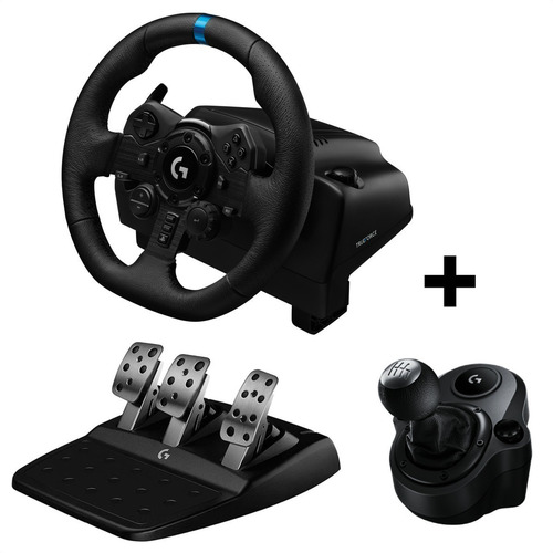 Imagen 1 de 10 de Logitech Gaming, Timón Carreras G923 Ps5|4 + Palanca Cambios