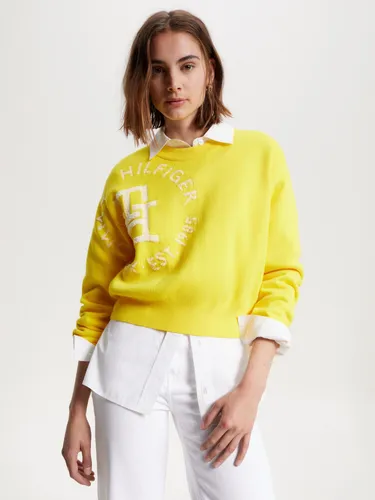 Sweater Exploded Monogram Mujer Tommy Hilfiger Amarillo Cuotas