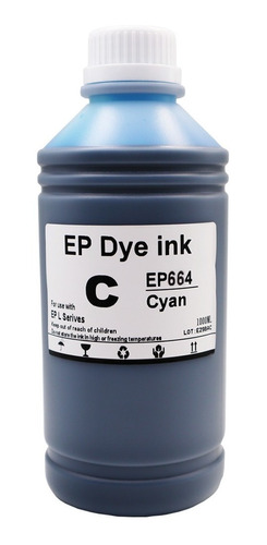 Tinta Dye Premium Compatible Epson T664 1 Lt