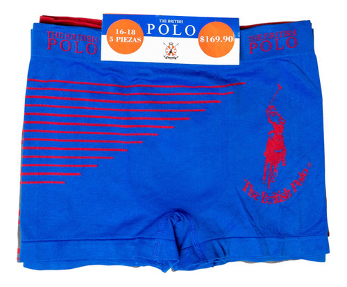 Boxer Diseño A Rayas Polo Niño Diseño A Rayas Ajuste Suave