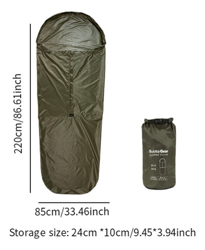 Funda Para Saco De Dormir, Saco Vivac Impermeable, Saco De