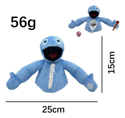 Yeeps Hide And Seek Azul Muñeca Peluche Juguete Regalo 15cm