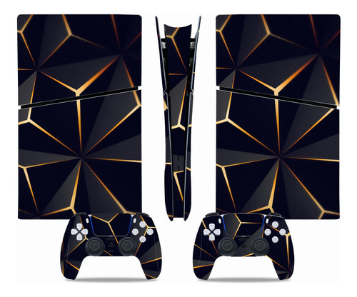 Pack De Vinilos Protectores Para Ps5 Slim Digital - Negro