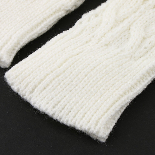 2 Piezas Largas Guantes De Invierno De Malla Suave Accesorio