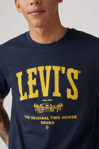 Remera Hombre Levis Graphic Crewneck Tee College