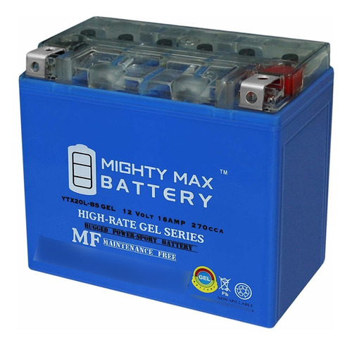 Mighty Max Battery Bateria Gel Ytx20l-bs Para Yamaha Yfm400f