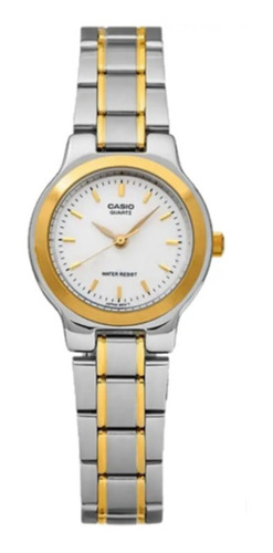 Reloj Casio Ltp1131g-7a  Mujer Bicolor Somos Tienda 