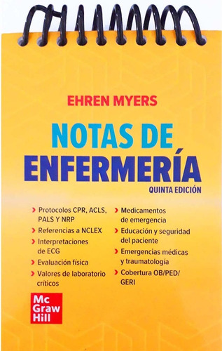 Notas De Enfermería 5a Myers -libro Físico- Nuevo Y Original