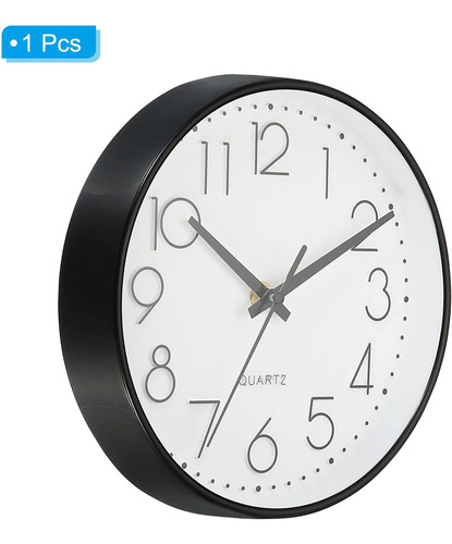 Reloj De Pared Redondo De 8 Pulgadas, Funciona Con Pilas, Si