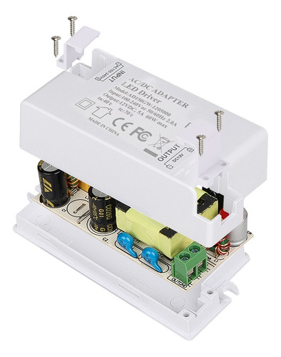 Led Driver 60w Transformador Para Tiras Luces Y Lámpara