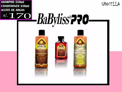 Babyliss Kit Shampoo+acondicionador + Aceite De Argan Argan