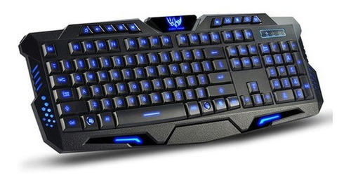 Teclado Gamer Usb Alambrico Iluminacion Led Multimedia M200