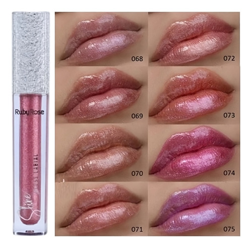 Lip Gloss Shine Ruby Rose Tono 69 - Hb 8224