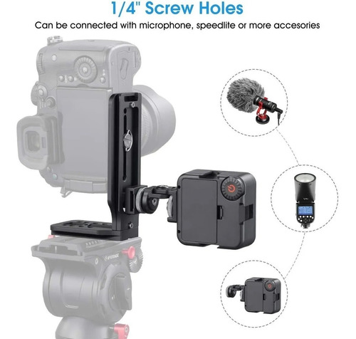 Imagen 7 de 8 de Soporte L Vertical Dslr Camera Canon Nikon Sony Arca Swiss