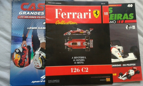 Revistas Fasciculo Lendas Capacetes Ferrari Revista Cascos