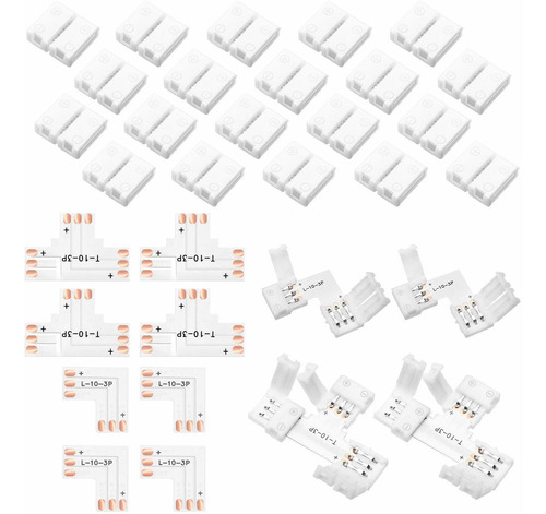 Conector Tira Led Pin  in Sin Soldadura Luz Forma Para