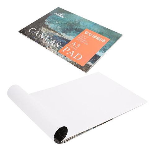 A3 Canvas Pad Pintura A Óleo Livro De Papel Algodão Iniciant
