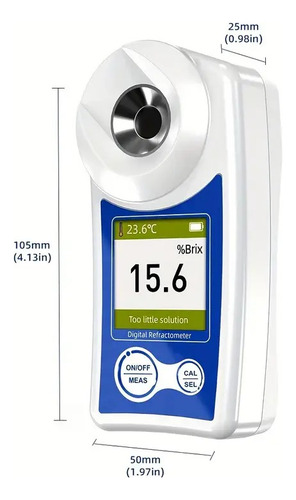 Refractometro Digital Recargable Medicion Azucar Brix 55%